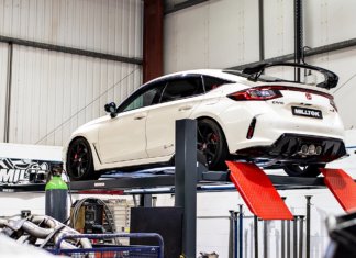 Sistem ekzos Milltek Sport untuk Honda Civic Type R FL5