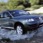 The first generation of the Touareg mastered water crossings up to 58 centimetres deep