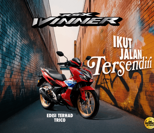 Honda RS-X Winner Edisi Terhad Tricolor rasmi lancar, harga RM10,298
