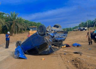 Tiga warga Indonesia maut kemalangan di Lahad Datu