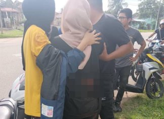 Polis tahan lelaki libas penunggang motosikal dengan parang