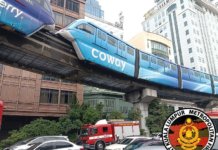 Monorail terkandas, seramai 373 penumpang dipindahkan