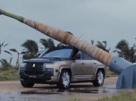 Struktur bumbung BYD Yangwang U8 boleh tahan hempapan pokok kelapa berulang kali