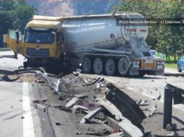 Nahas lori tangki, Lebuhraya PLUS sesak 10km