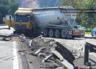 Nahas lori tangki, Lebuhraya PLUS sesak 10km