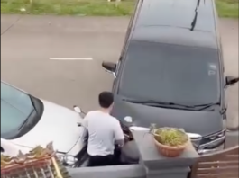 Polis reman pemandu Toyota Vellfire langgar penunggang motor