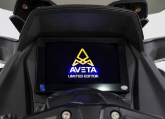 Aveta Nova 250 tampil dua varian warna Titan Red, Nordic Blue