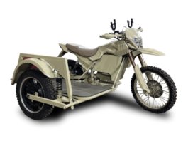 Pengeluar senjata Kalashnikov hasilkan motosikal enduro berkuasa elektrik, siap ada sidecar