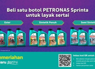Peraduan Petronas Sprinta 40 Tahun tawar pelbagai hadiah lumayan