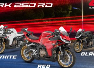 QJMOTOR tampil model supersport SRK450RR, SRK250RD untuk pilihan peminat tempatan