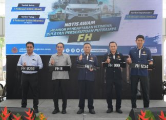 JPJ buka bidaan nombor plat siri FH