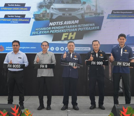 JPJ buka bidaan nombor plat siri FH