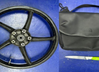 Pemuda datang balai baling rim motor, tumbuk polis