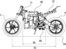 Paten sportbike elektrik CFMoto terdedah
