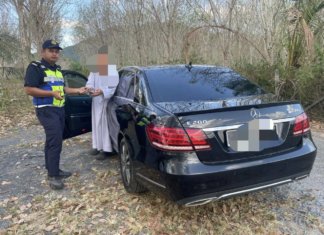 Tiada lesen, Mercedes E200 warga Kemboja disita