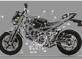 Paten Kawasaki dedah casis fleksibel untuk motosikal elektrik