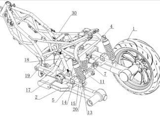 Zongshen dedah paten motosikal tiga roda sendeng yang unik