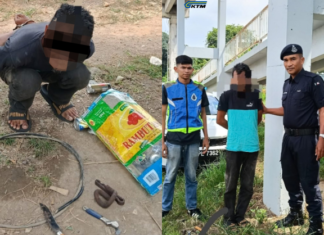 Polis bantuan KTMB berkas lelaki curi kabel ATP