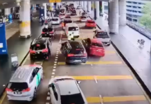 Cuba lari pemeriksaan di KLIA, polis tahan lelaki langgar lima kenderaan