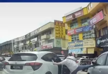 Polis kesan lelaki rosak cermin sisi kereta