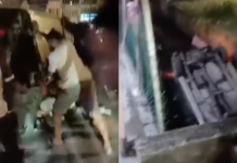 Warga emas maut, kereta terbalik jatuh longkang