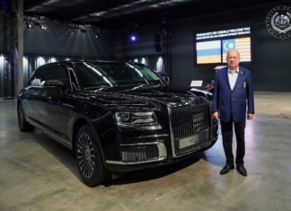 Agong terima limosin Aurus Senat, sangat jarang ditemui luar Rusia