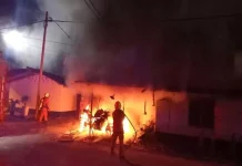 Empat motosikal polis trafik terbakar