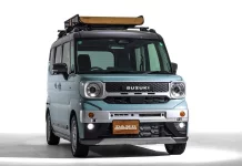 Kit badan DAMD ubah Suzuki Spacia Gear jadi kei car retro