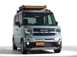 Kit badan DAMD ubah Suzuki Spacia Gear jadi kei car retro