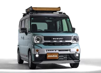 Kit badan DAMD ubah Suzuki Spacia Gear jadi kei car retro