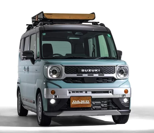 Kit badan DAMD ubah Suzuki Spacia Gear jadi kei car retro