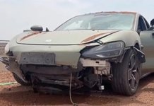 Gara-gara pemandu leka, Xiaomi SU7 ‘terbang’ lintasi timbunan tanah