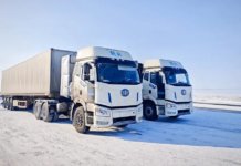 China mula uji trak tugas berat guna bateri garam (natrium)