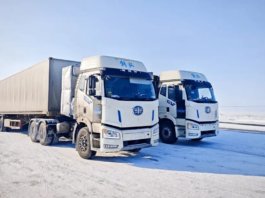 China mula uji trak tugas berat guna bateri garam (natrium)
