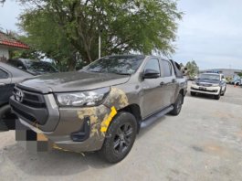 Setahun tiada insurans , JPJ sita Toyota Hilux