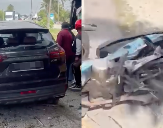 Rempuh empat kenderaan, pemandu Proton X70 positif dadah