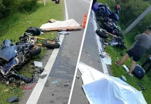 Pegawai polis maut motor bertembung lori