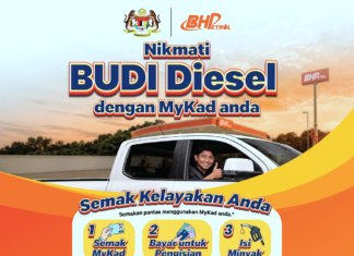 BHPetrol Sediakan BUDI Diesel, Ini Cara Pemilik Kenderaan Diesel Nikmati Subsidi Guna MyKad