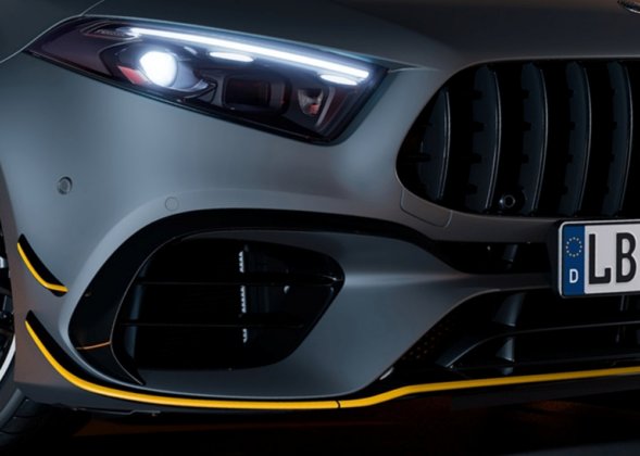 Mercedes-AMG A 45 S 4MATIC+ | Kraftstoffverbrauch kombiniert (WLTP): 9,2&ndash;9 l/100 km | CO2-Emissionen kombiniert (WLTP): 209&ndash;205 g/km | CO₂-Klasse: G;Mercedes-AMG A 45 S 4MATIC+ | Kraftstoffverbrauch kombiniert (WLTP): 9,2&ndash;9 l/100 km | CO2-Emissionen kombiniert (WLTP): 209&ndash;205 g/km | CO₂-Klasse: G* Mercedes-AMG A 45 S 4MATIC+ | combined fuel consumption (WLTP): 9.2&ndash;9 l/100 km | combined CO2 emissions (WLTP): 209&ndash;205 g/km | CO₂ class: G;Mercedes-AMG A 45 S 4MATIC+ | combined fuel consumption (WLTP): 9.2&ndash;9 l/100 km | combined CO2 emissions (WLTP): 209&ndash;205 g/km | CO₂ class: G*