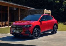 Mercedes-Benz GLA 2027 diperkenalkan – EV dahulu, ICE hibrid 48V menyusul awal 2027 Der neue elektrische Mercedes-Benz GLA. Exterieur: MANUFAKTUR Patagonienrot Metallic Interieur: ARTICO man-made leather/MICROCUT microfibre black The all-new Mercedes-Benz GLA electric. Exterior: MANUFAKTUR patagonia red metallic Interior: ARTICO man-made leather/MICROCUT microfibre black