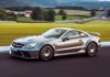 Mercedes-Benz SL R 230 kini 25 tahun, bumbung vario-roof, roadster ikonik pengsan berdiri! Mercedes-Benz SL 65 AMG Black Series der Baureihe R 230. Fahraufnahme von links vorn. (Fotosignatur der Archive von Mercedes-Benz Classic: 08C538_023) Mercedes-Benz SL 65 AMG Black Series (R 230). Driving shot from front left. (Photo index number in the Mercedes-Benz Classic Archives: 08C538_023)