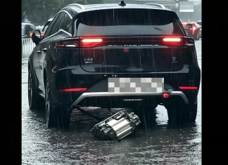 Redah banjir, motor elektrik BYD Tang didakwa tercabut