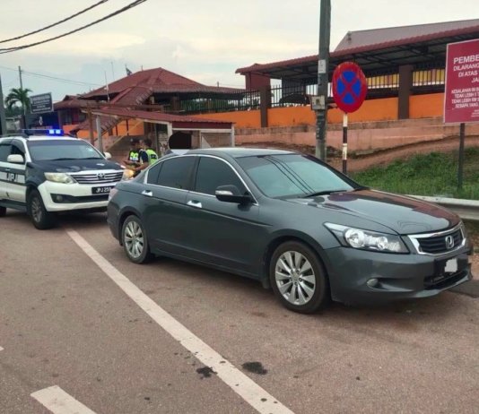 Honda Accord dipandu warga China disita
