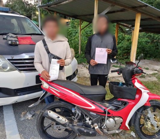 Warga asing tunggang motor tanpa lesen, insurans