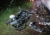 Dua motosikal ‘RXZ & TXR150’ terbakar selepas berlanggar