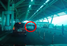SUV ‘terbang’ rempuh pintu masuk balai pelepasan KKIA