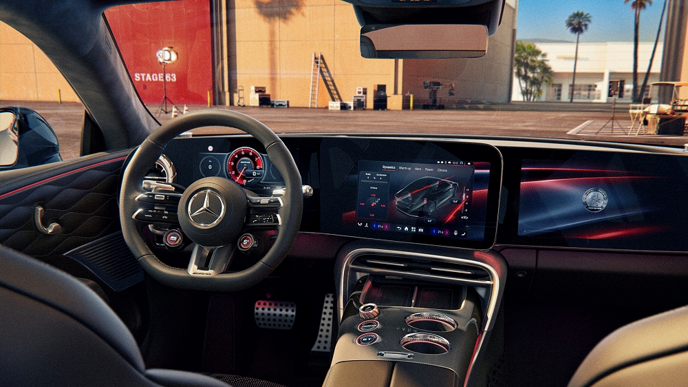 Mercedes‑AMG GT 53 4‑Türer Coupé | Energieverbrauch kombiniert 18,5–15,6 kWh/100 km | CO2-Emissionen kombiniert 0 g/km | CO2-Klasse: A;Mercedes-AMG GT 53 4-Türer Coupé | Energieverbrauch kombiniert 18,5-15,6 kWh/100 km | CO2 Emissionen kombiniert 0 g/km | CO2-Klasse: A
Mercedes‑AMG GT 53 4‑Door Coupé | combined energy consumption: 18,5–15,6 kWh/100 km | combined CO₂ emissions: 0 g/km | CO₂ class: A;Mercedes-AMG GT 53 4-Door Coupé | combined energy consumption: 18,5-15,6 kWh/100 km | combined CO₂ emissions: 0 g/km | CO₂ class: A