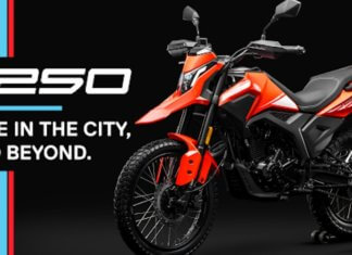 Morbidelli T250 motosikal dual-sport fokus off-road