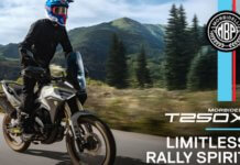 Morbidelli T250X model versi Adventure Tourer lebih tinggi, praktikal