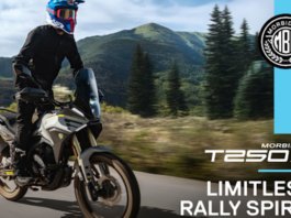 Morbidelli T250X model versi Adventure Tourer lebih tinggi, praktikal